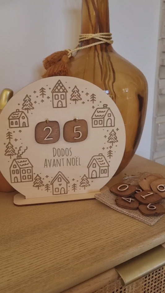Panneau « Nombre de dodos avant Noël »